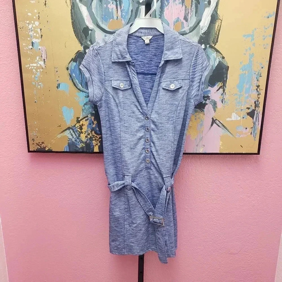 Guess Belted Shirt Dress - Picture 1 of 5